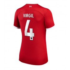 Liverpool Virgil van Dijk #4 Hemmatröja Dam 2023-24 Korta ärmar